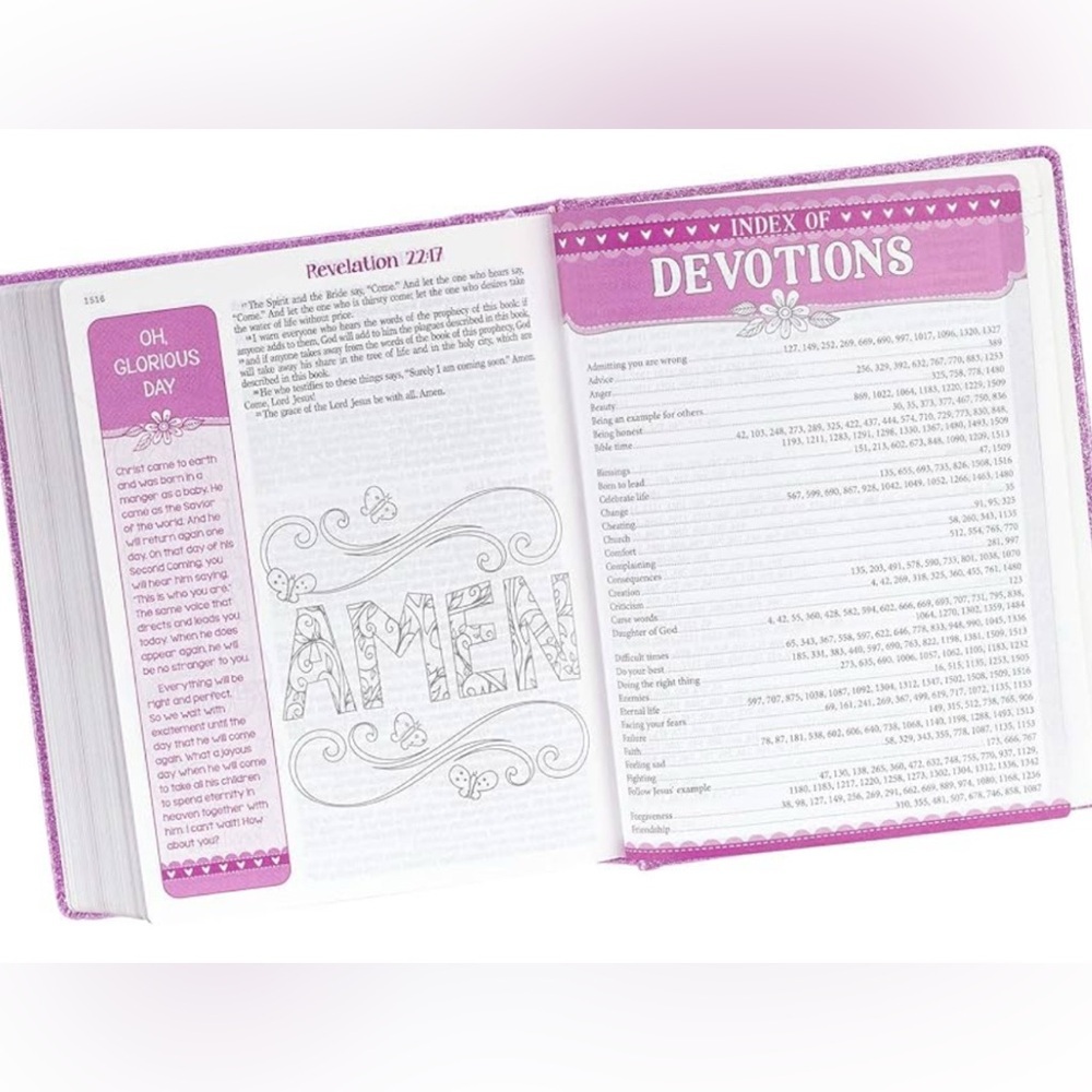 Pink Glitter Hardcover “My Creative Bible for Girls”

++FREE w/ + $30 PURC… - Picture 6 of 9